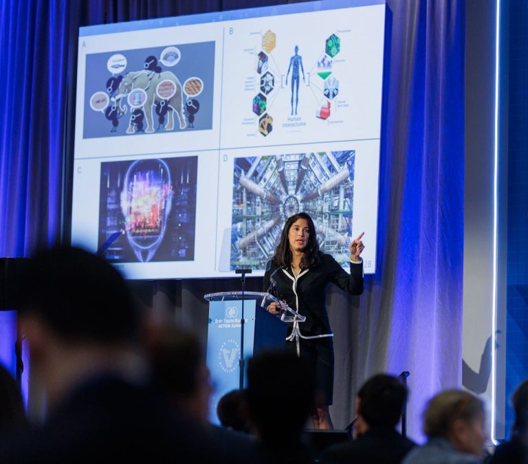 Dr. Magali Haas speaking at the 2022 Brain Trauma Blueprint Action Summit