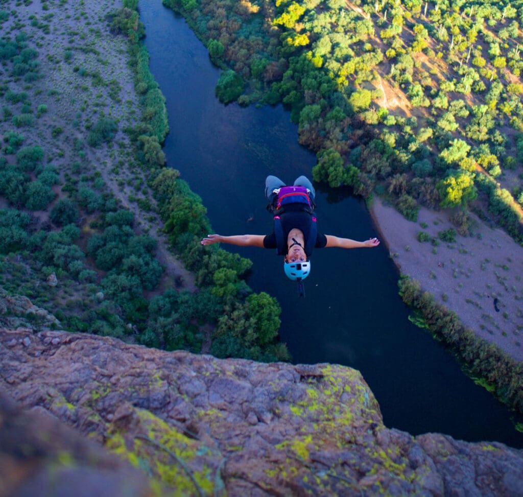 Bibi Carmouche, BASE jumper for 22 Jumps Camelback Mountain 2024